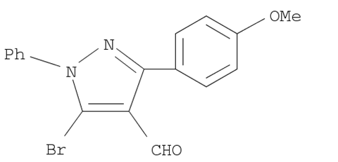 1H-Pyrazole-4-carboxaldehyde, 5-bromo-3-(4-methoxyphenyl)-1-phenyl-